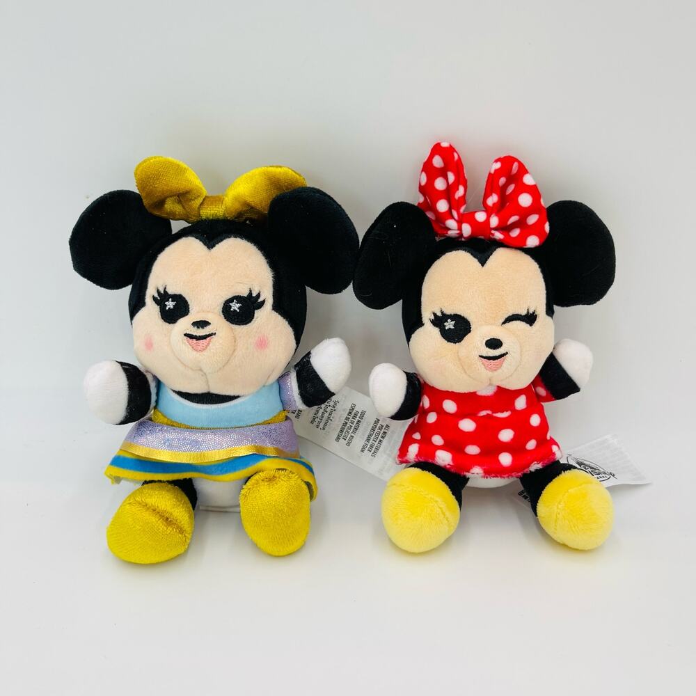 Disney Parks Exclusive Wishables Minnie Mouse Red Dress & 50th Anniversary